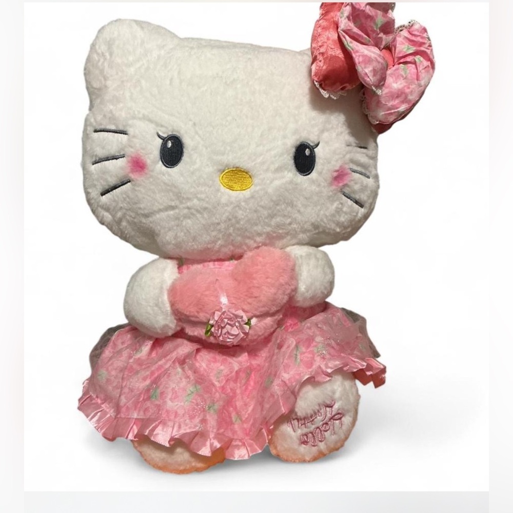 ❤️Sanrio Hello Kitty Plush with Pink Dress and Bow